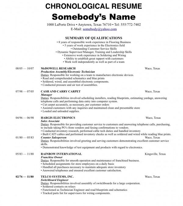 What is the Resume Format for You?
